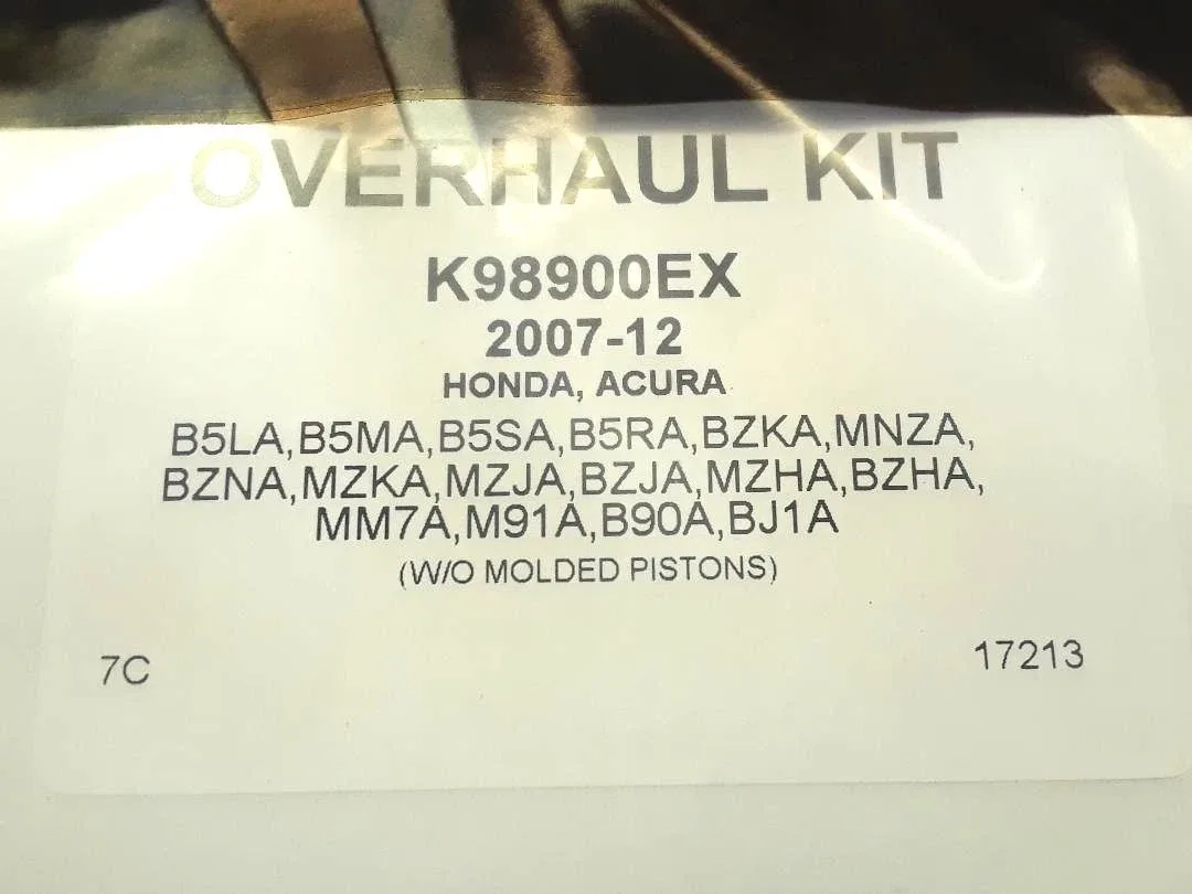 Precision Overhaul Kit Gasket Set K98900EX with Pistons (bzka mnza bzna mm7a b90a bj1a b5la b5ma b5ra) image 2