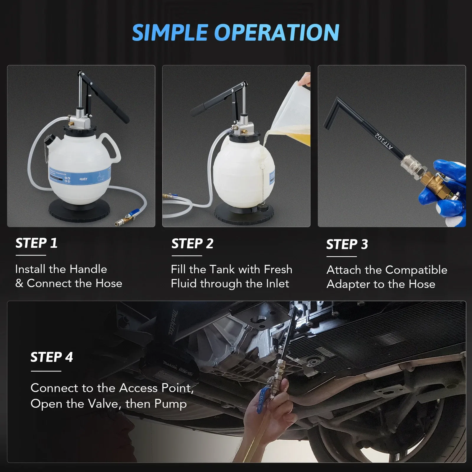 OMT 2 Gallon Transmission Fluid Oil Transfer Pump Kit MPN1BBTD002-00 image 3