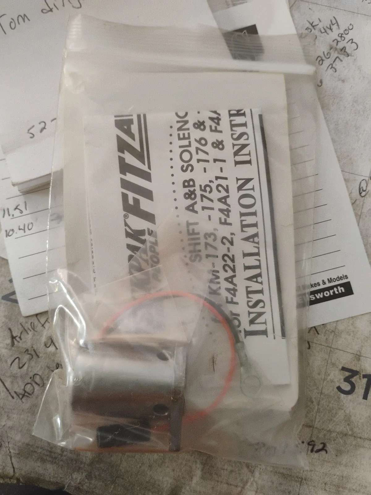 Teckpak Shift Solenoid for KM-175 Part 42930 image 2
