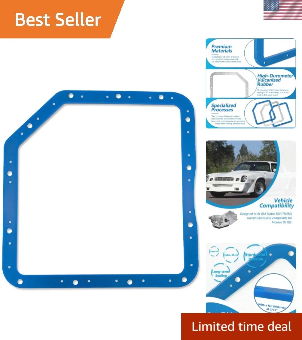 Turbo 350 Oil Pan Gasket (TH350) - Steel Core Reinforced Rubber