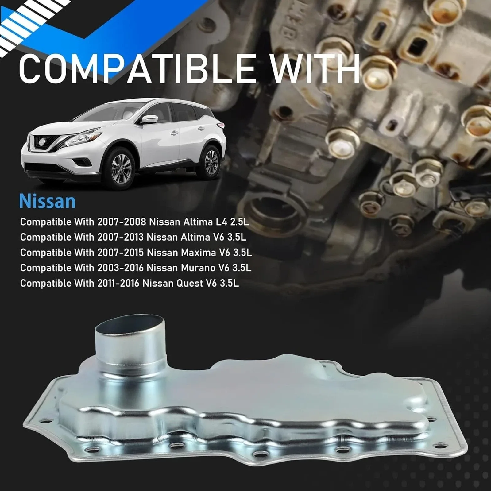 Nissan Altima/Maxima/Quest/Murano 3.5L Transmission Filter & Gasket Kit - 31397-80X01 image 4