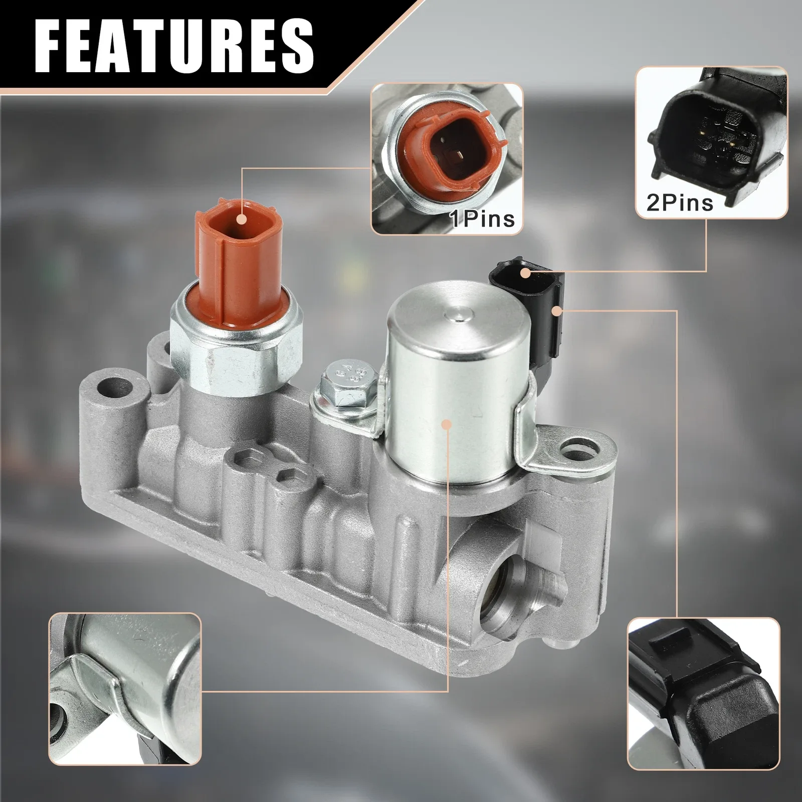 X AUTOHAUX Variable Timing Solenoid Assembly with Gasket Set for Honda image 3