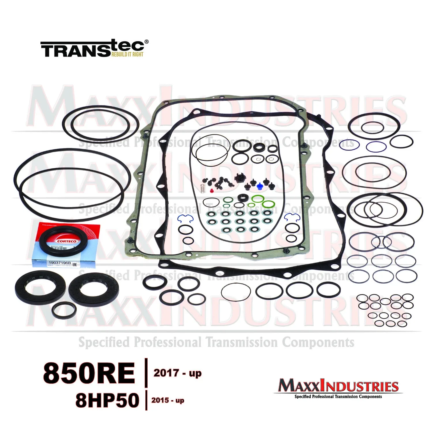 Transtec 850RE / 8HP50 Transmission Gasket & Seal Rebuild Kit MPN 2777 image 2