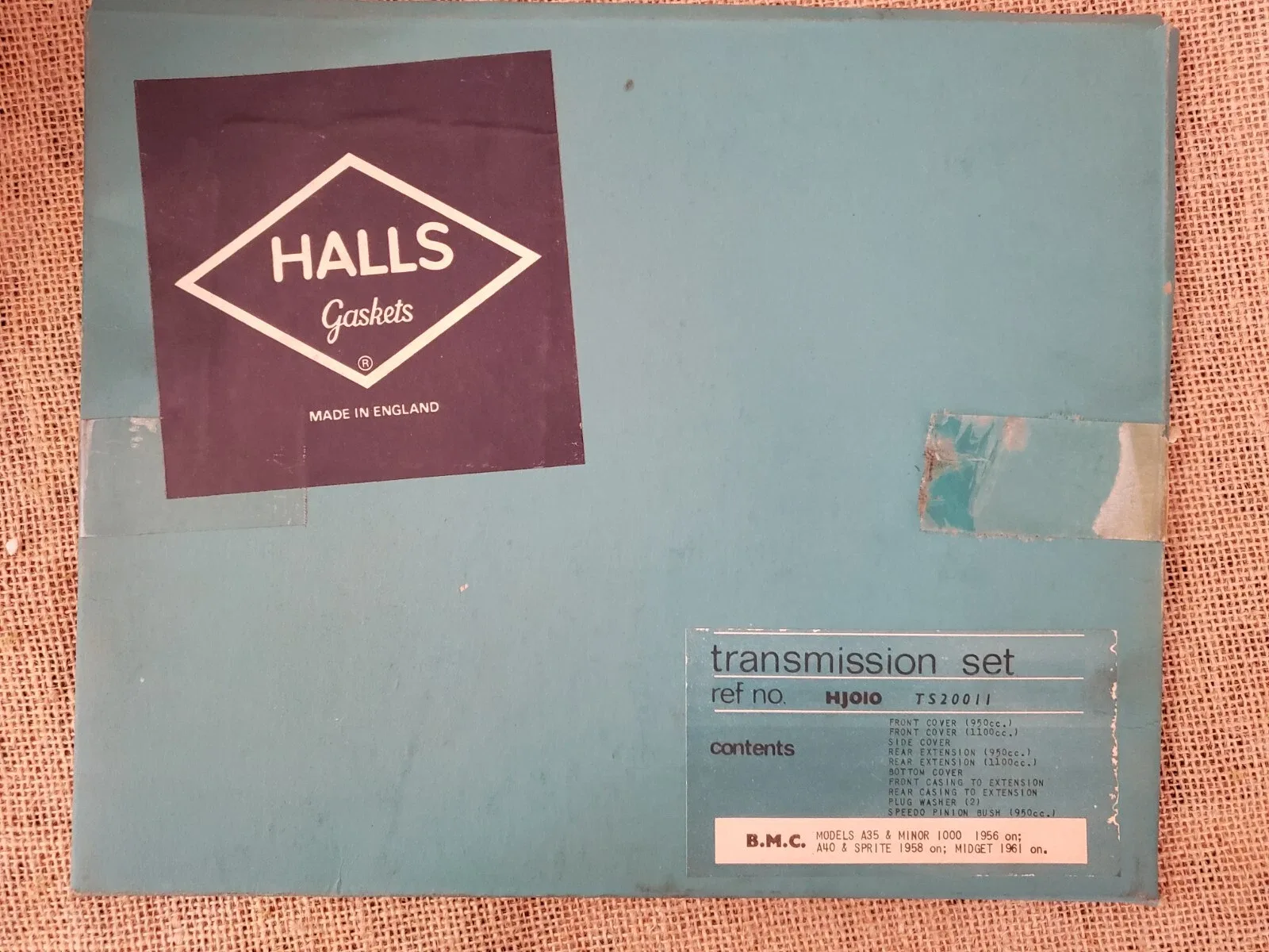 1958 B.M.C. Sprite / 1961 B.M.C. Midget Transmission Gasket Set - Hall's B.M.C. image 4