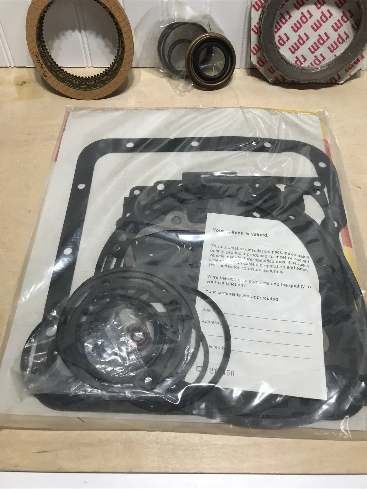 1974-1987 Ford C-3 Automatic Transmission Overhaul Gasket Kit K27900L image 3