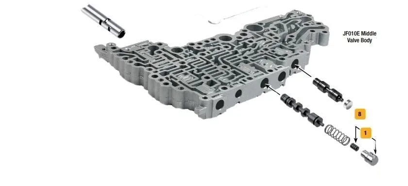 TJS JF011e CVT Middle Valve Body Section (Used) image 3