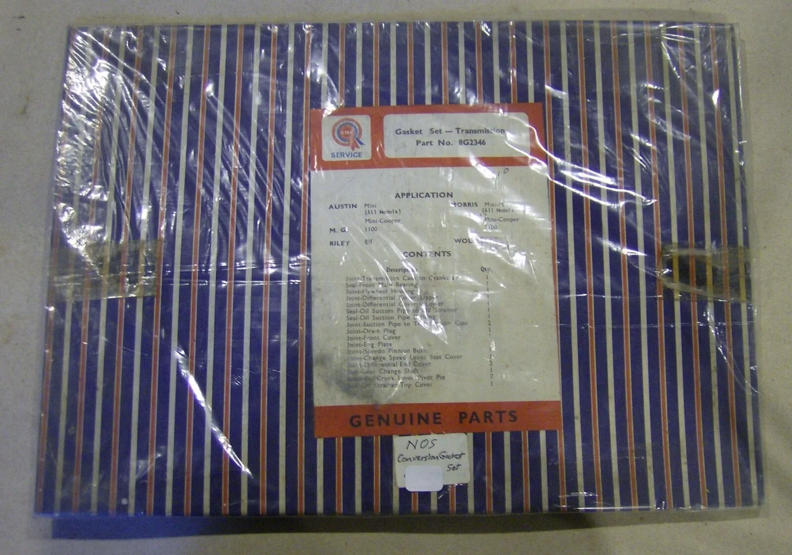 BMC British Leyland NOS Transmission Gasket Set