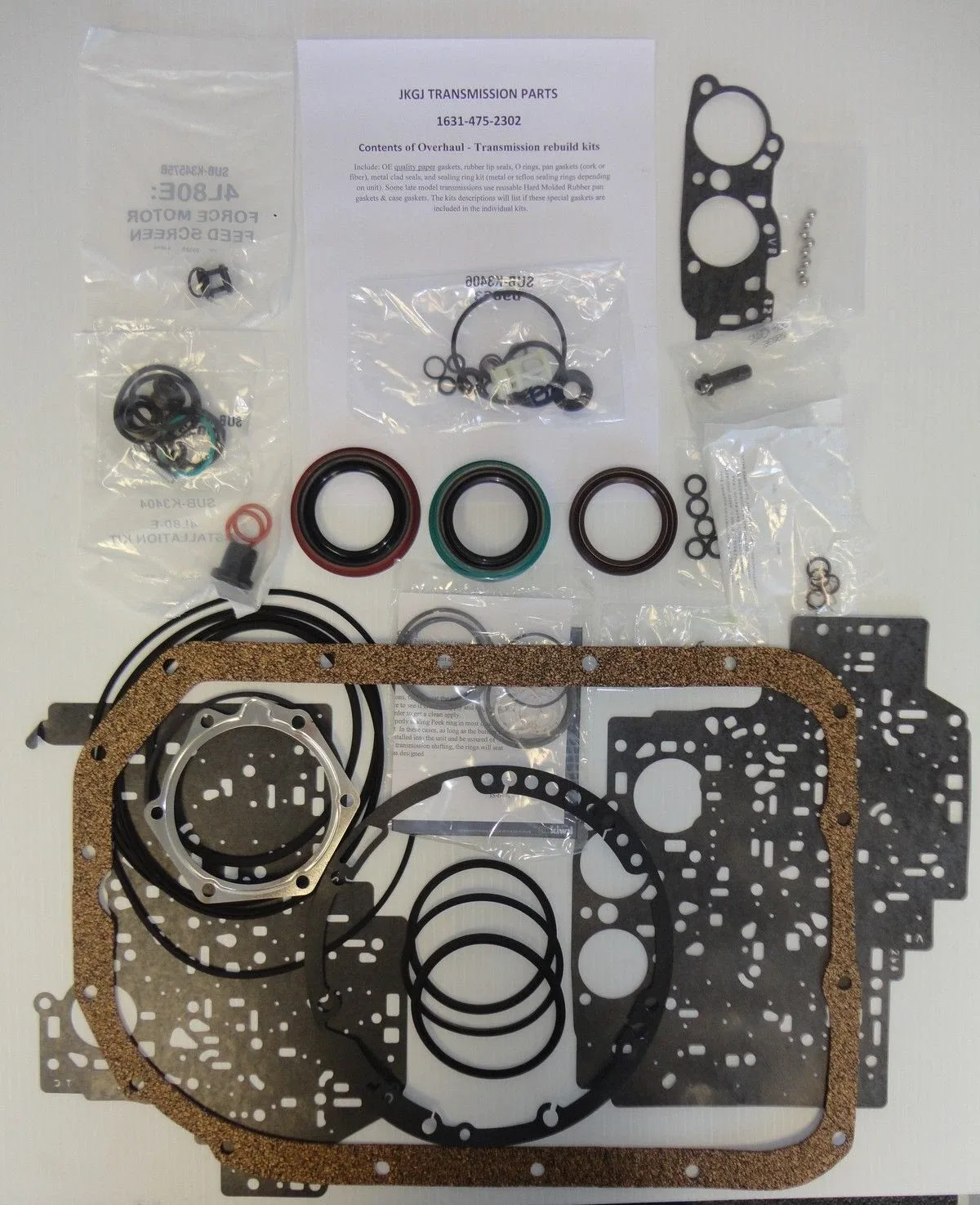 1999-2003 Volvo S80 XC90 4T65E Overhaul Gasket Set KP52900F image 4