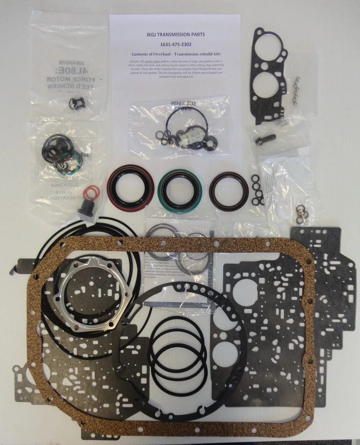 1977-1983 Audi Porsche 722.0/722.1/722.2 (3/4-Speed) Automatic Transmission Overhaul Kit - K55900A image 4