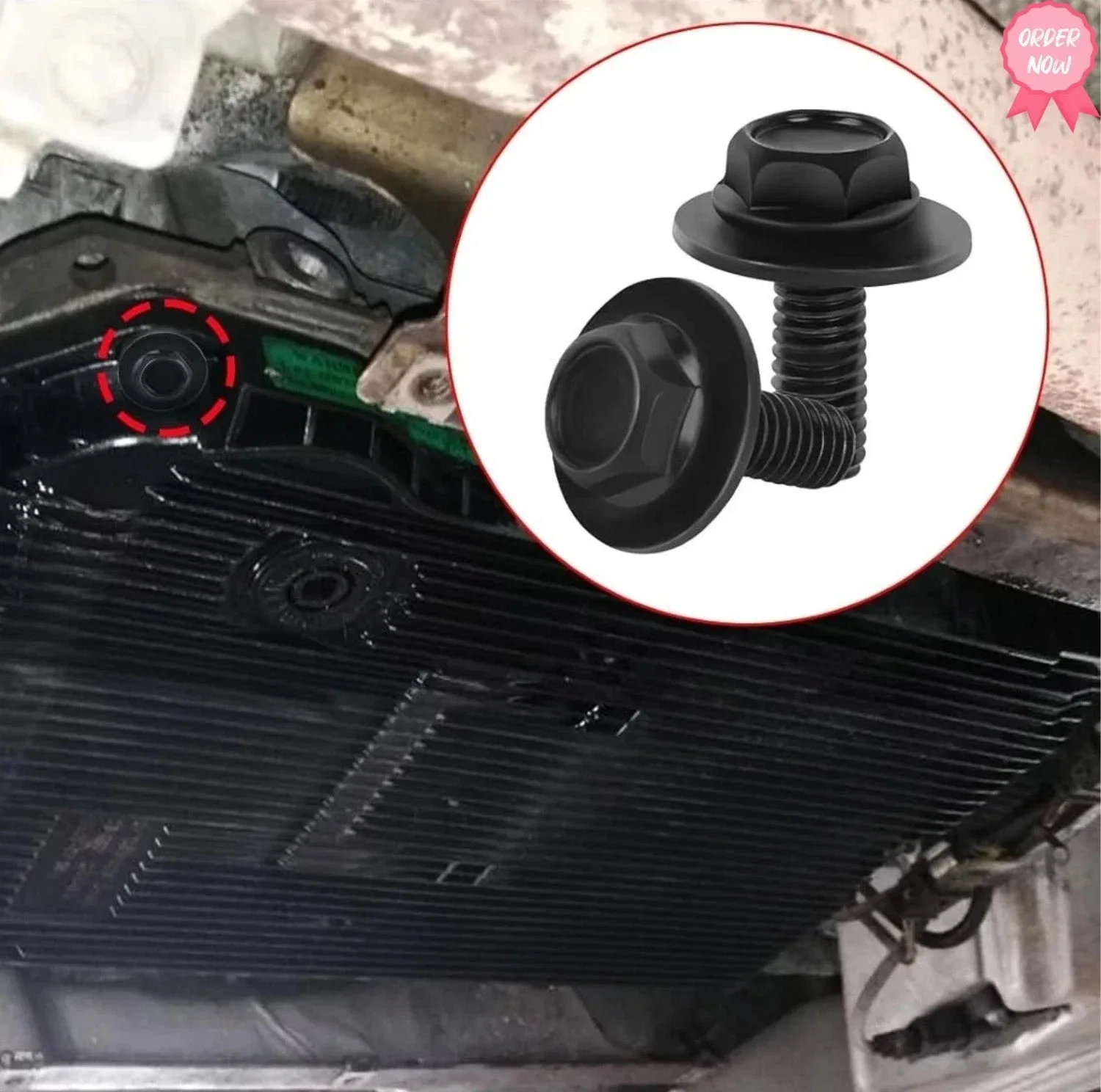 30PCS Toyota/Lexus M6 Transmission Pan Bolts with Washers image 4
