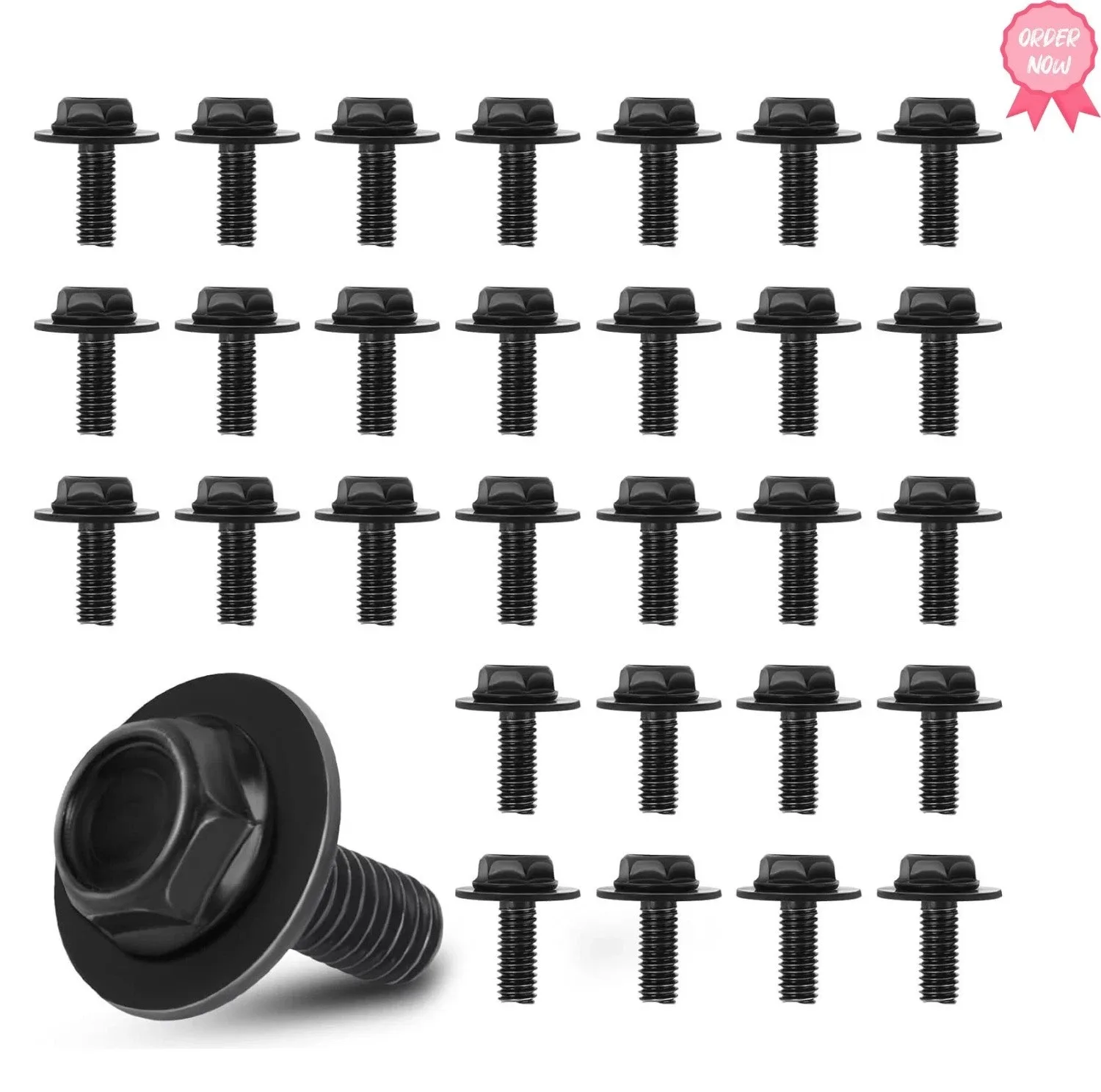 30PCS Toyota/Lexus M6 Transmission Pan Bolts with Washers