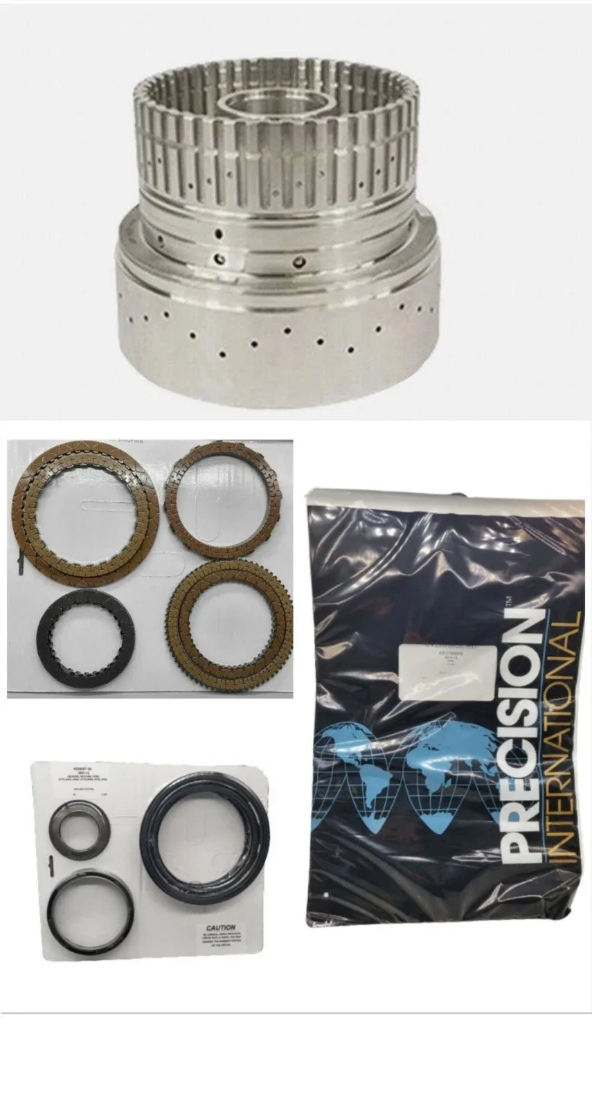 Ford 10R80 OHK Gasket Set Kit with Clutches, Molded Pistons & CDF Update Drum - Banner Kit kp3700pw/o