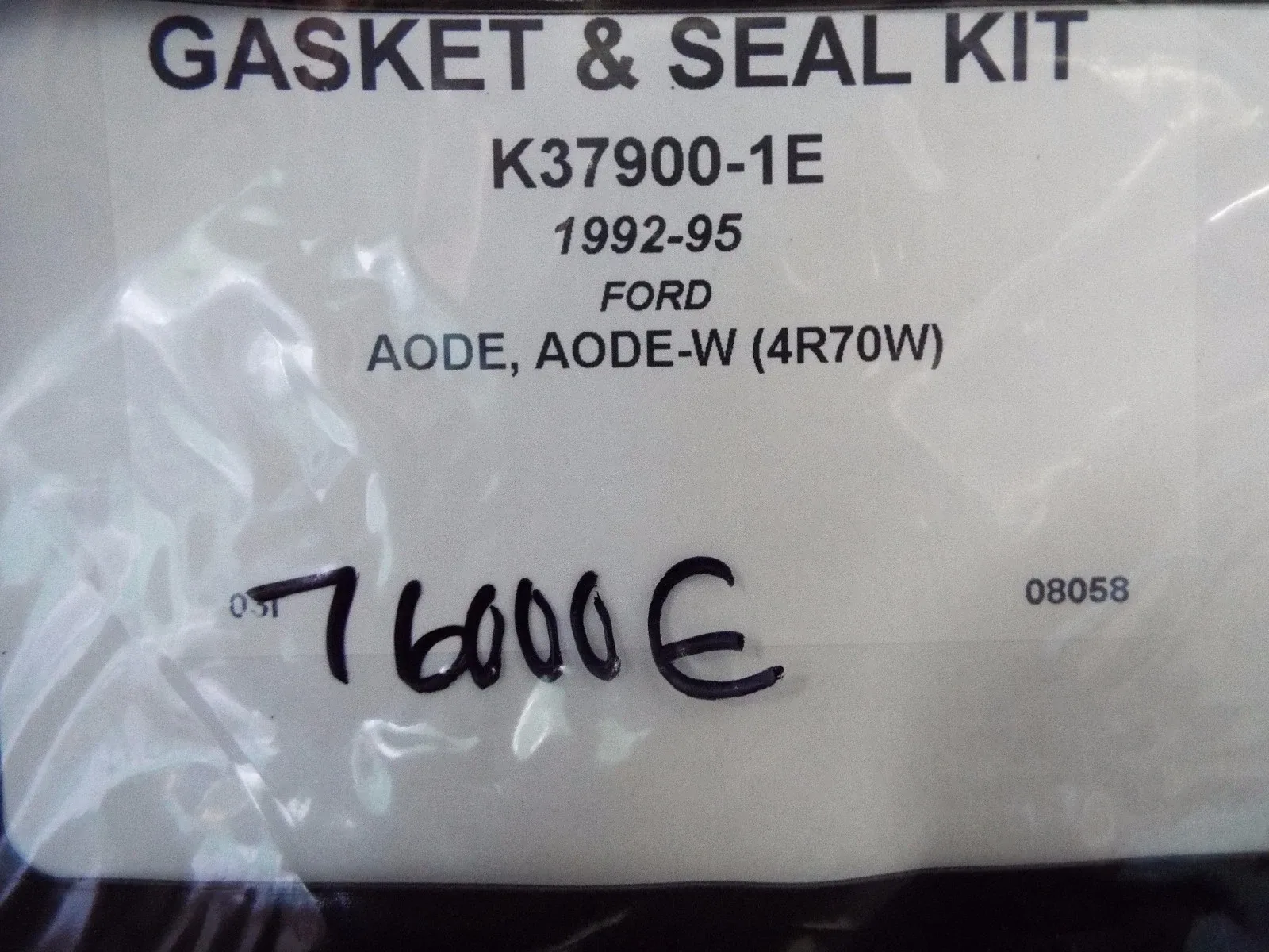 1992-1995 Ford AODE Overhaul Kit (Gaskets, Rings, Seals) - K37900-1E image 2