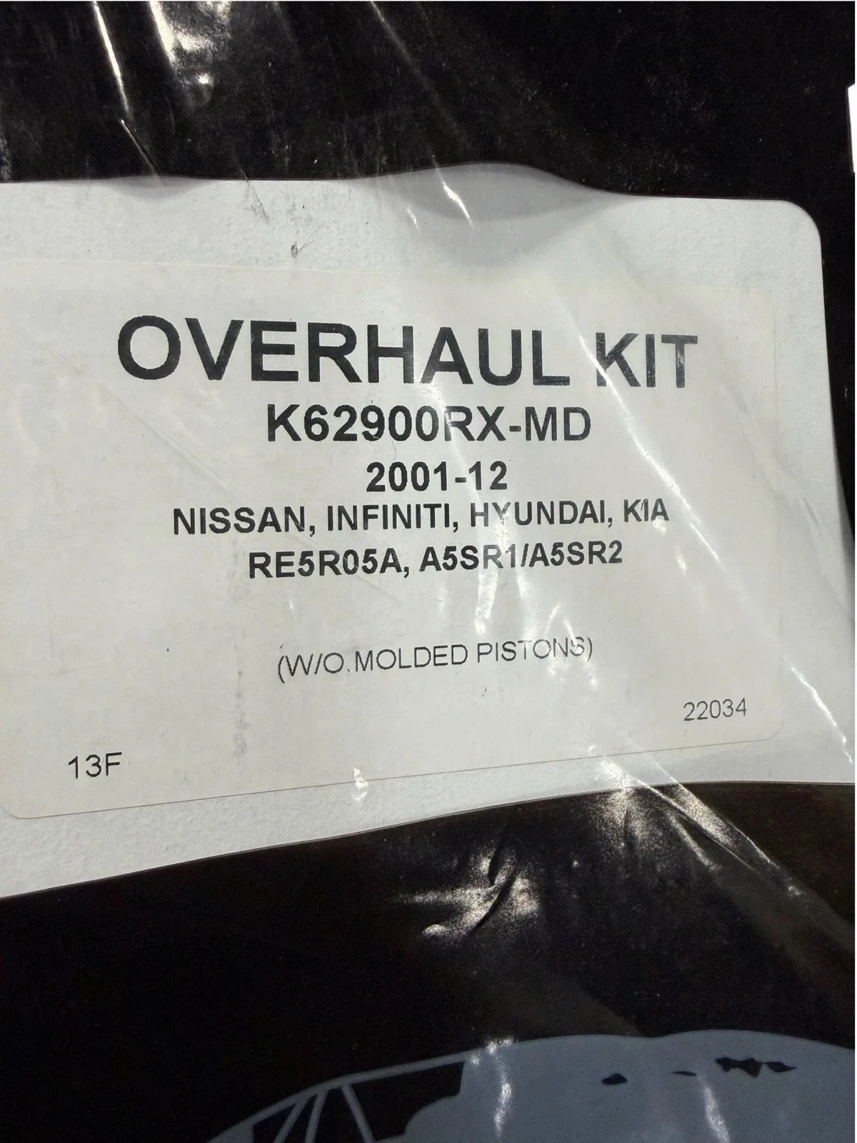 Overhaul Kit for RE5R05A / RE5RO5A Transmissions - Precision K62900RX-MD image 2