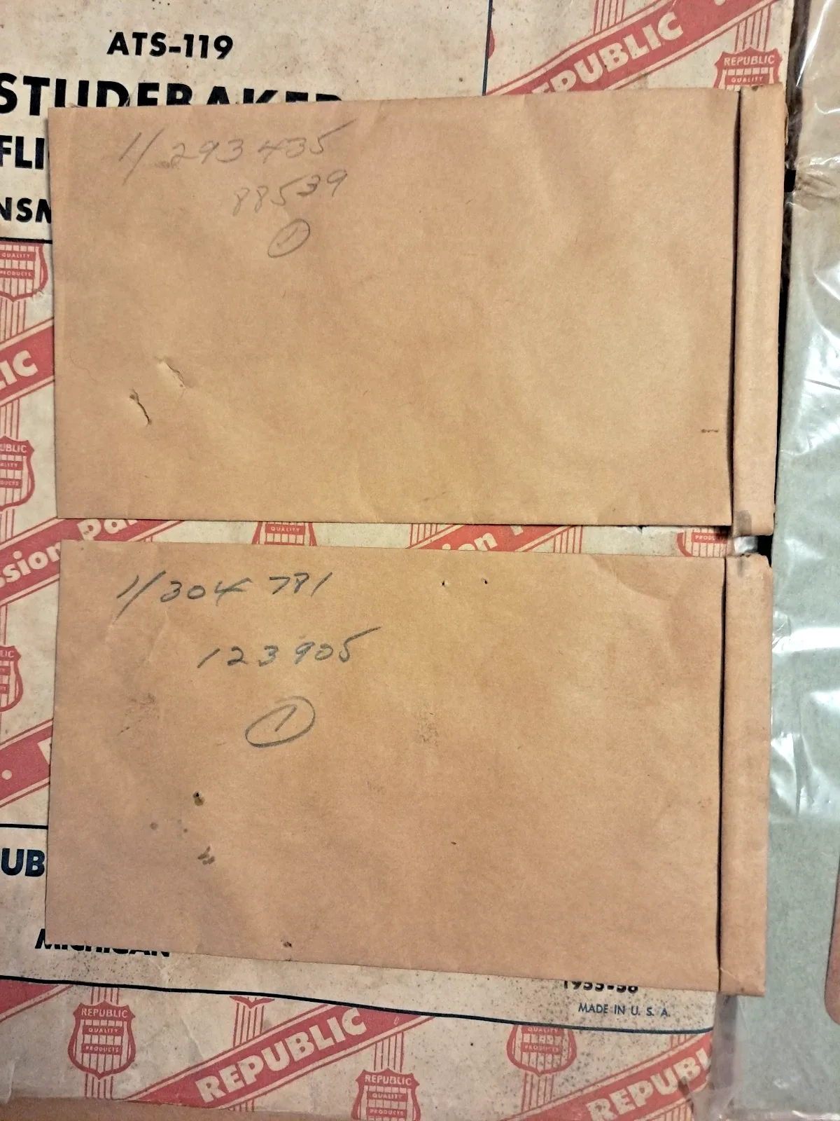1955-1956 Studebaker Transmission Gasket Set Republic ATS-119 image 2