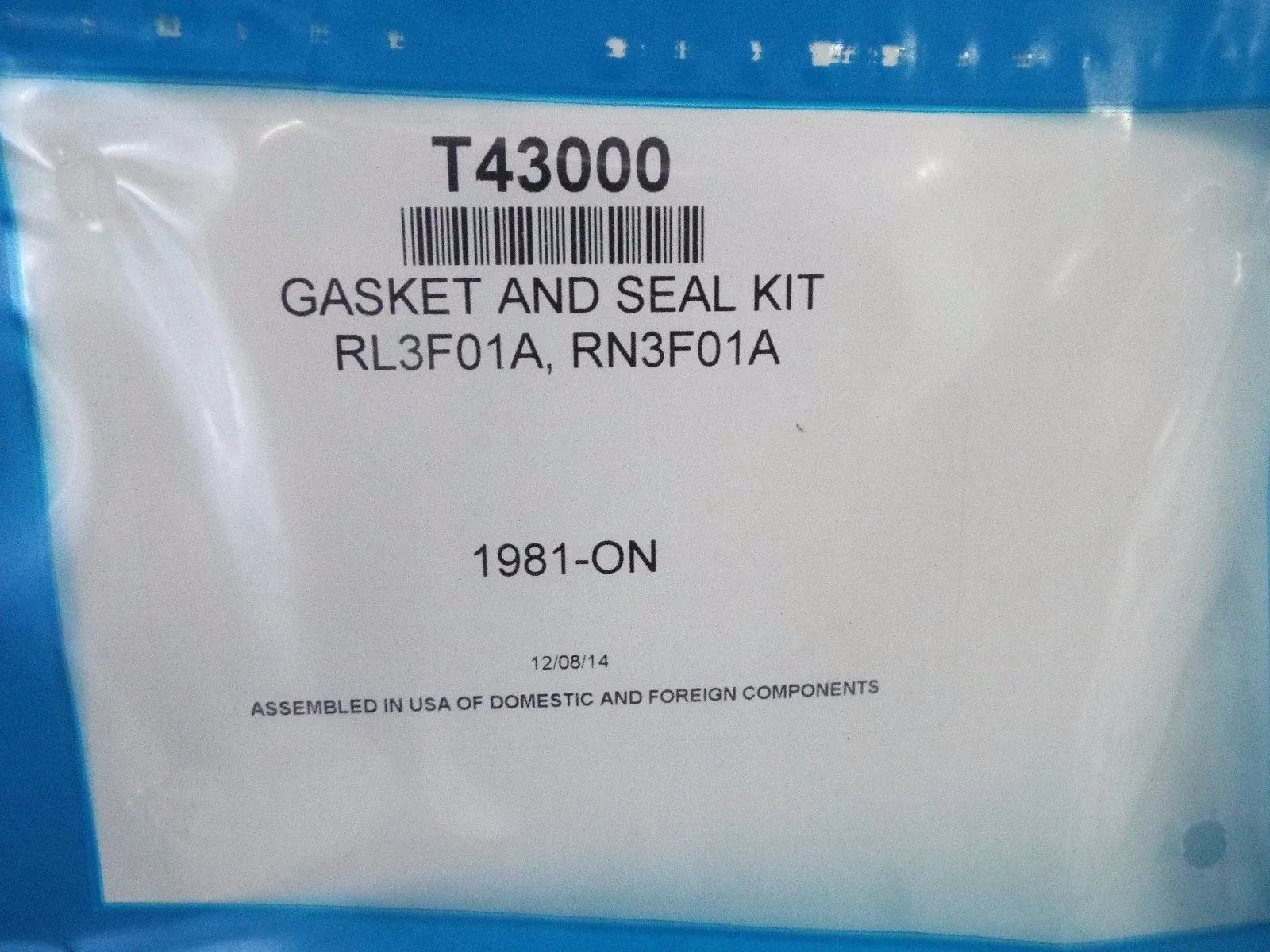 Nissan Automatic Transmission Gasket Set T43000 for RL3F01A / RN3F01A image 2