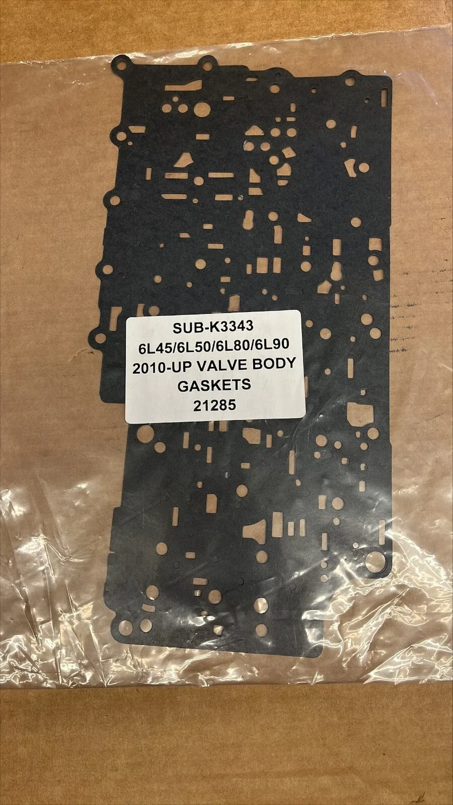 2010-UP GM 6L80/6L90 Transmission Valve Body Spacer Gasket Set MPN 6L80-6L90