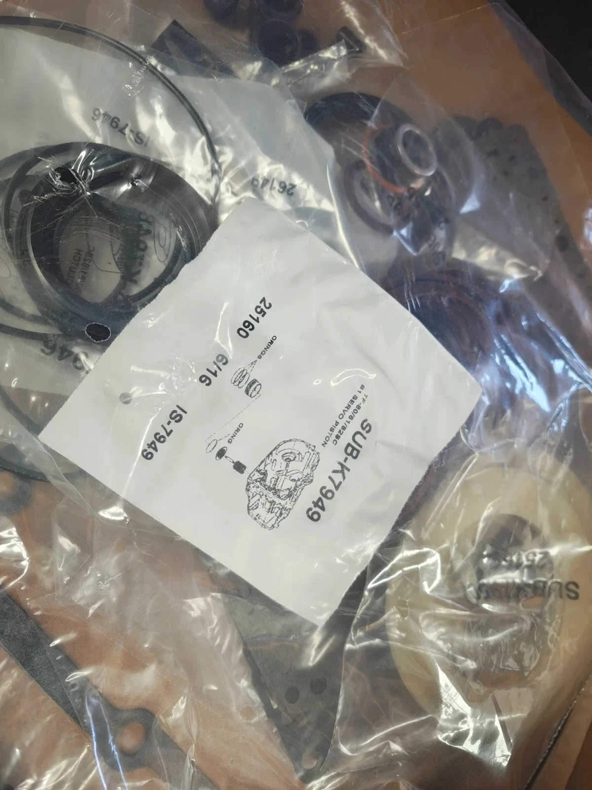 TF81SC / AW6A-EL Overhaul Kit (AW6A-EL OHK K79900GBX) - Precision International image 3