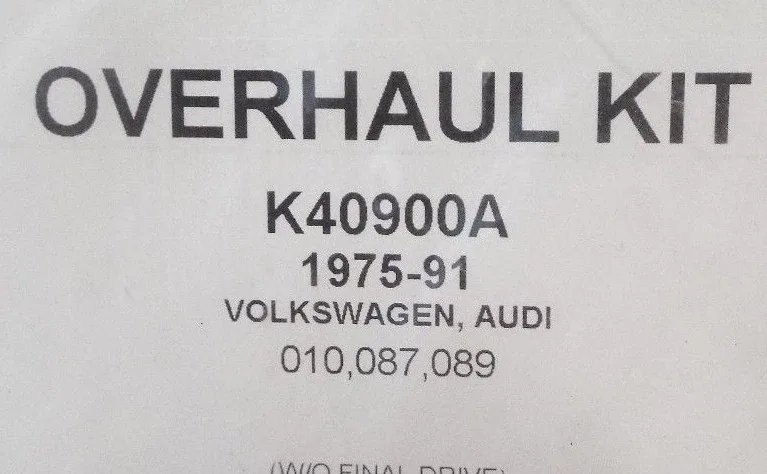1975-1991 VW & Audi overhaul gasket kit with rings & seals - TJS K40900A image 2