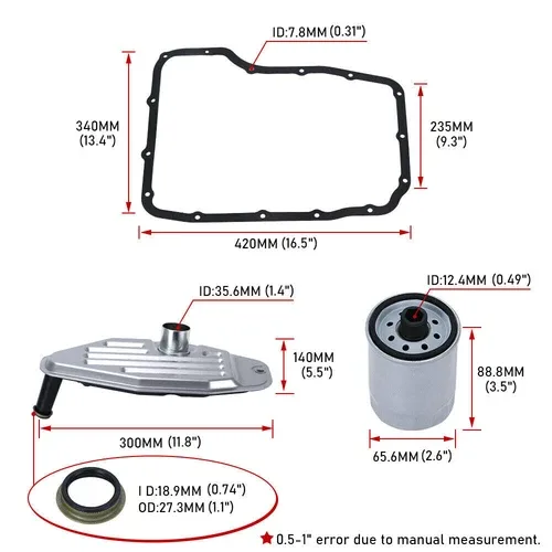 1999-2021 Ram 1500-3500 Transmission Gasket Set (45/545/65/66/68RFE) image 3