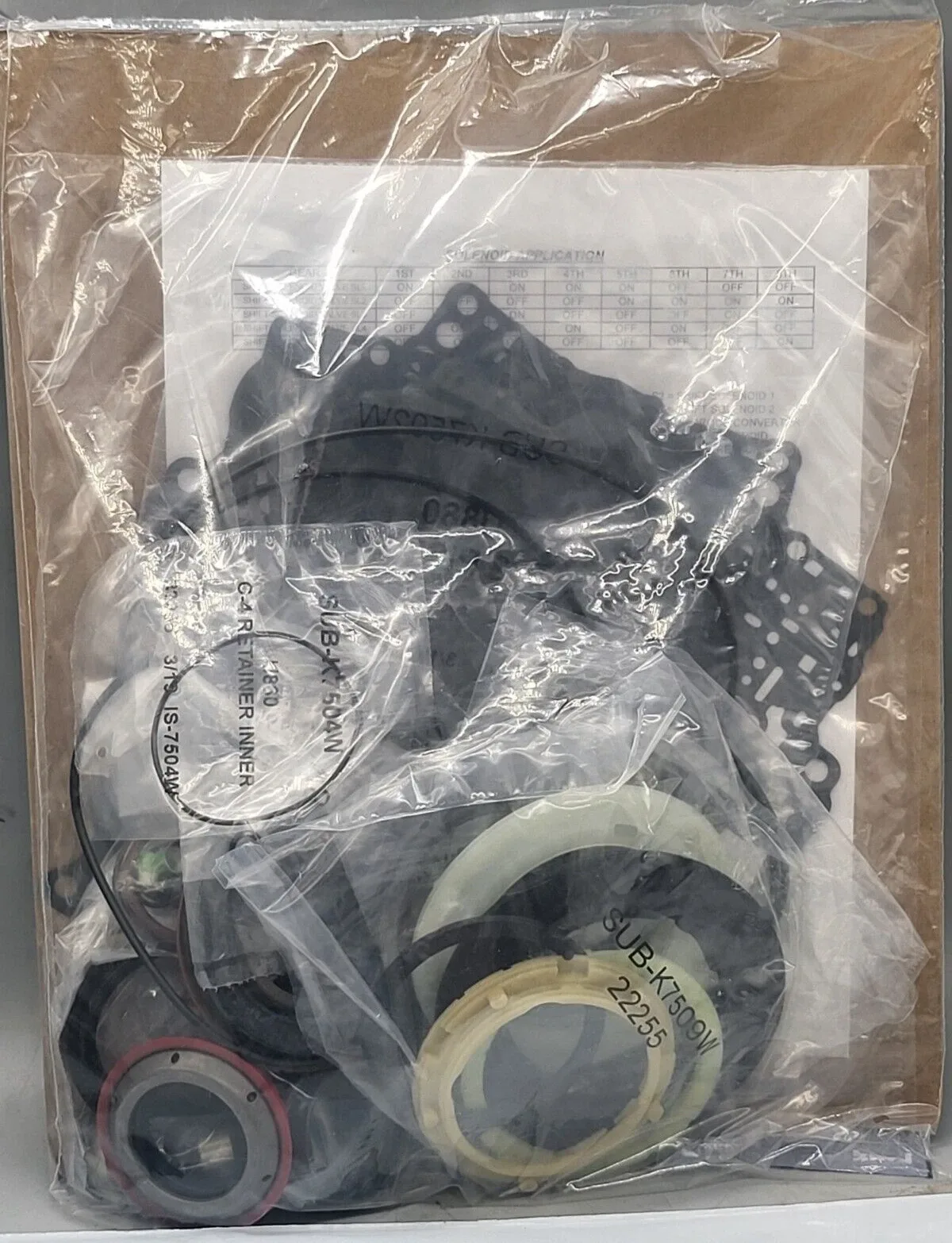 TJS Overhaul Gasket & Seal Kit for U880E/F, TG-81SC, 8F45 (MPN: U880E/F, TG-81SC,8F45 Overhaul Kit) image 4