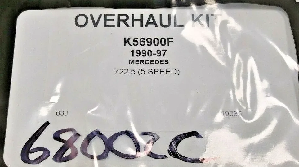 Mercedes 722.5 Automatic Transmission Overhaul Gasket & Ring Kit - MPN 68002c