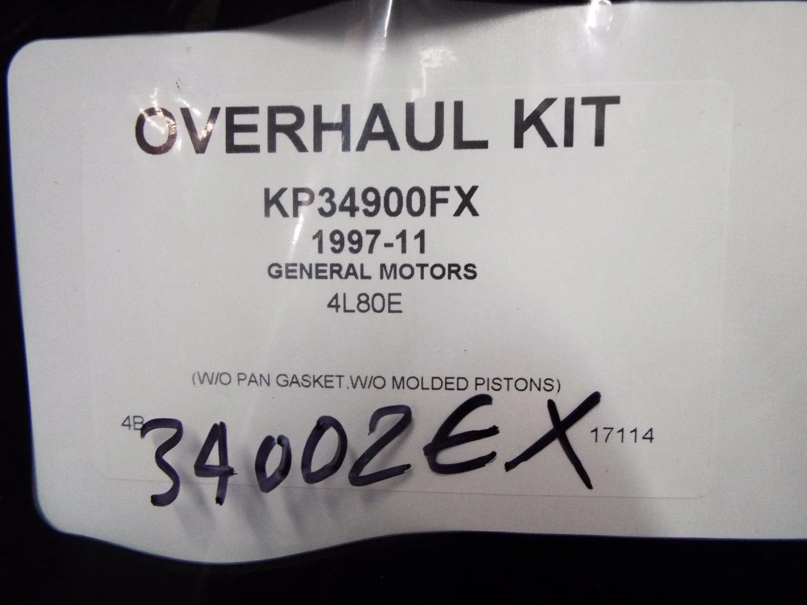 1991-2013 4L80/4L80E Overhaul Gasket & Seal Kit MPN 34002ex KP34900E image 2