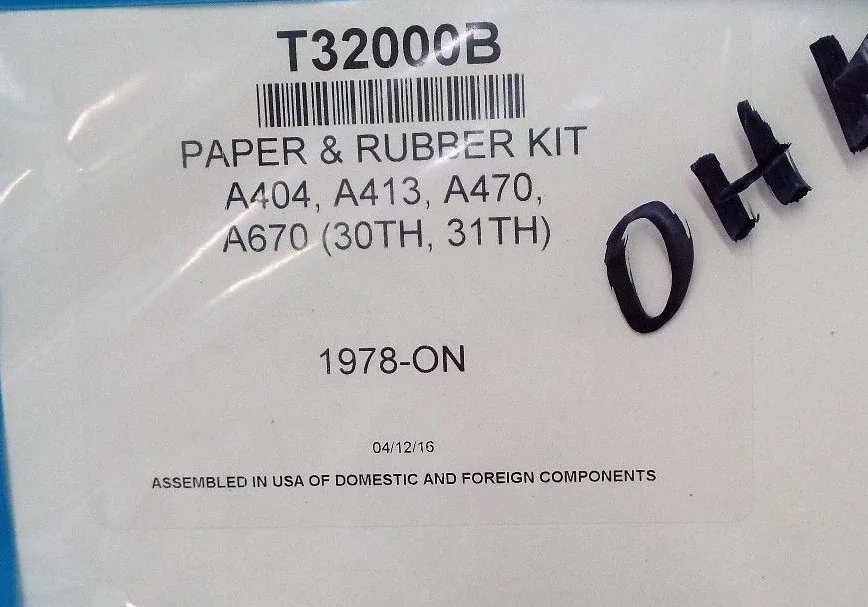TOLEDO Gasket Set for A404 / A413 / A470 / A670 Transmissions (T32000B) image 2