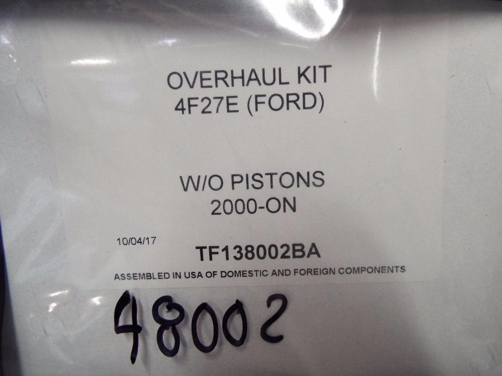 TOLEDO TF138002BA Ford & Mazda 4F27E Transmission Overhaul Gasket Kit image 2