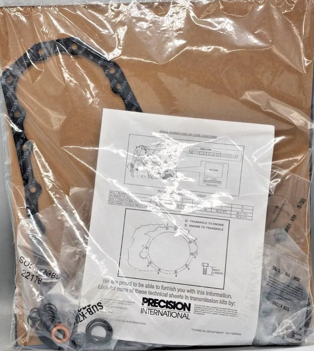 Nissan CVT Overhaul Kit JF017E RE0F10E — Gaskets, Rings & Seals image 2