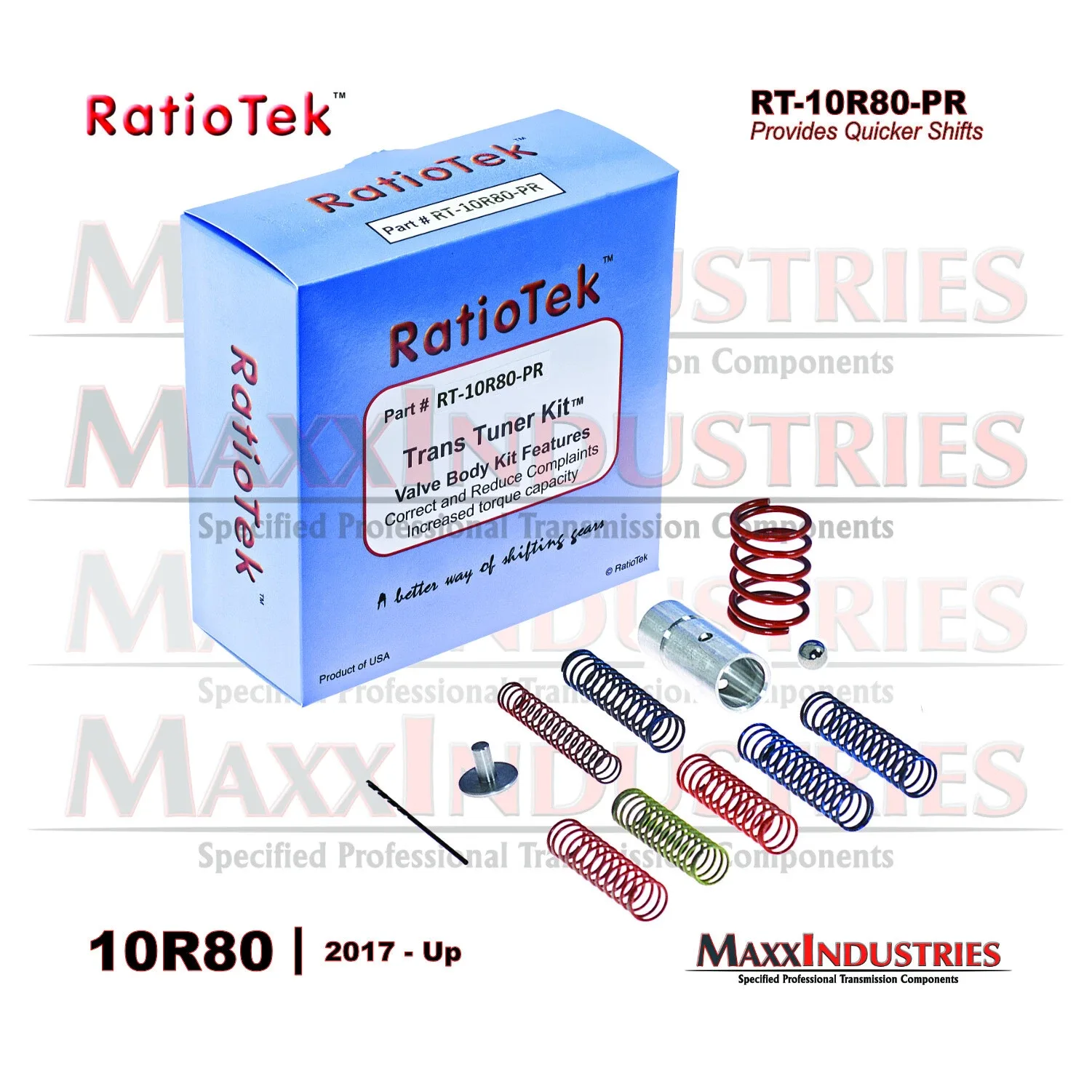 RatioTek RT-10R80-PR 10R80/10R90 Valve Body Shift Improver Kit image 2