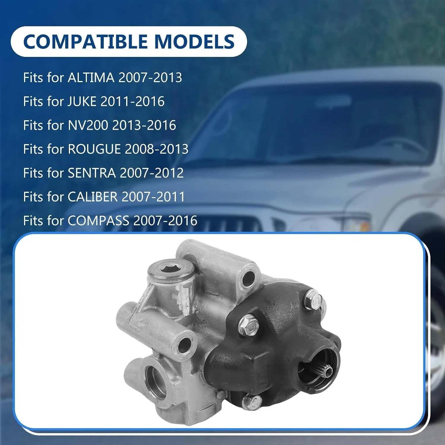 2007-2016 Altima Juke NV200 Rogue Sentra Caliber Compass Transmission Oil Pump qikegui-RE0F10A image 2