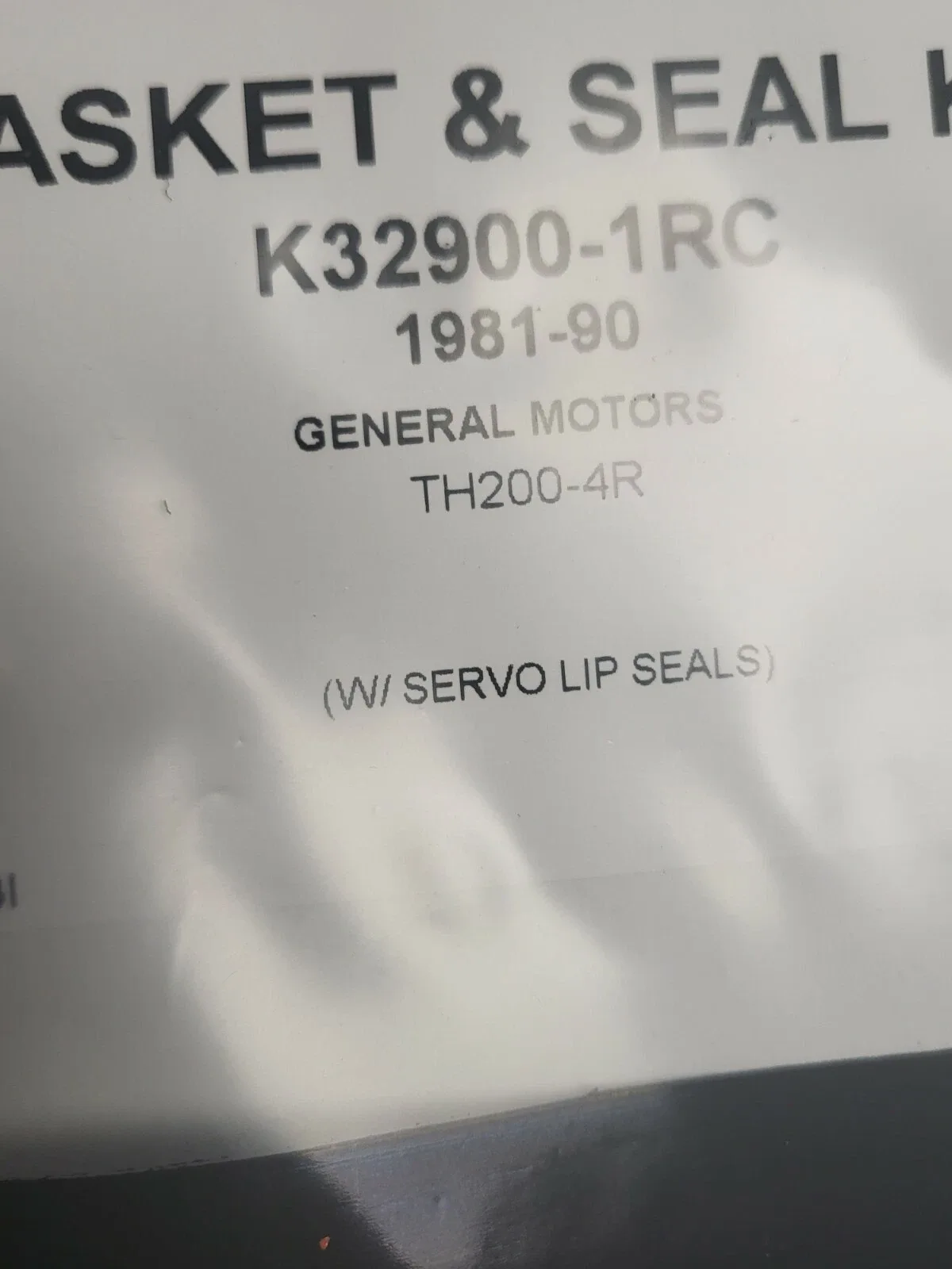 GM 200-4R Overhaul Gasket Set (200R4) — TRANSTEC MPN 54002B image 3
