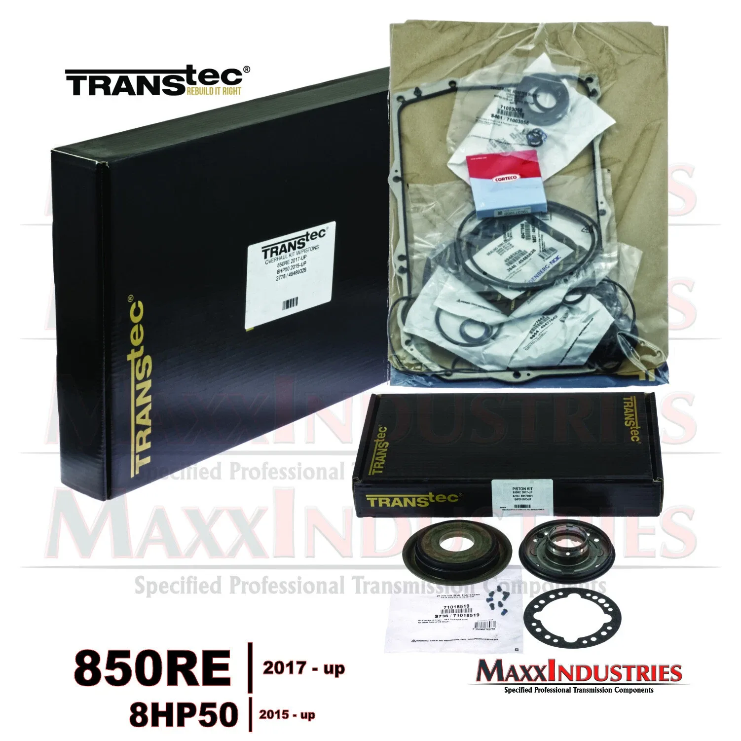 Transtec 850RE / 8HP50 Transmission Rebuild Kit MPN 2778 image 2