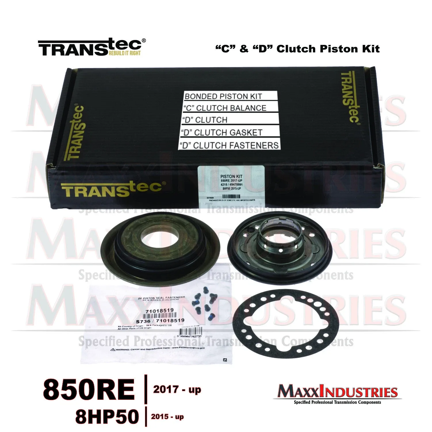 Transtec 850RE / 8HP50 Transmission Rebuild Kit MPN 2778 image 4