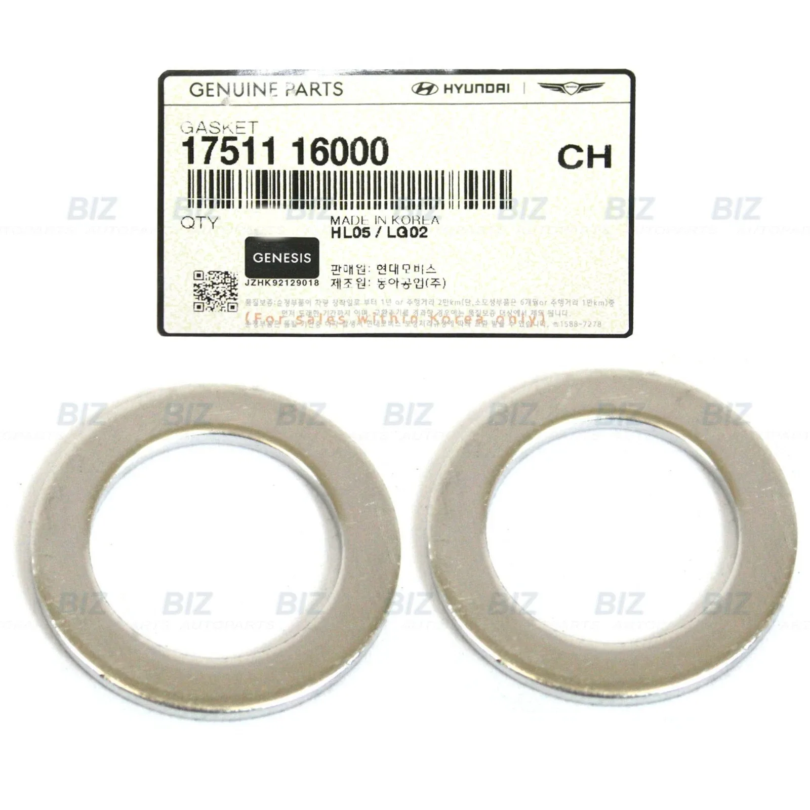 1986-2024 Hyundai Kia Transmission Case Plug Gasket Set 17511-16000 image 2