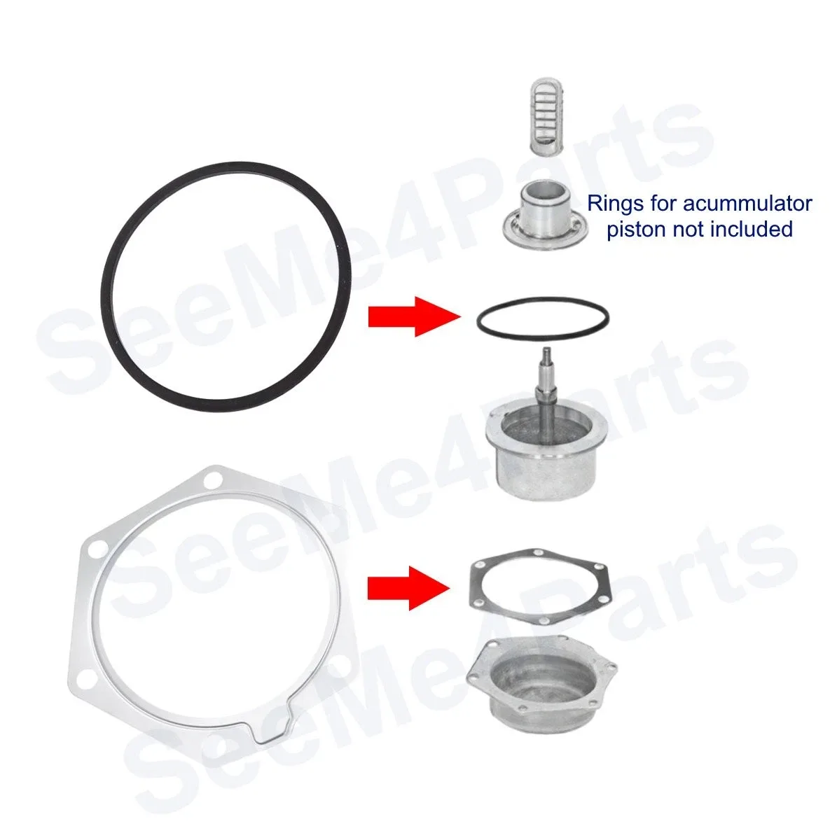 1965-up Turbo 400 (TH400) Rear Servo Cover Gasket & Seal MPN 34307 image 2