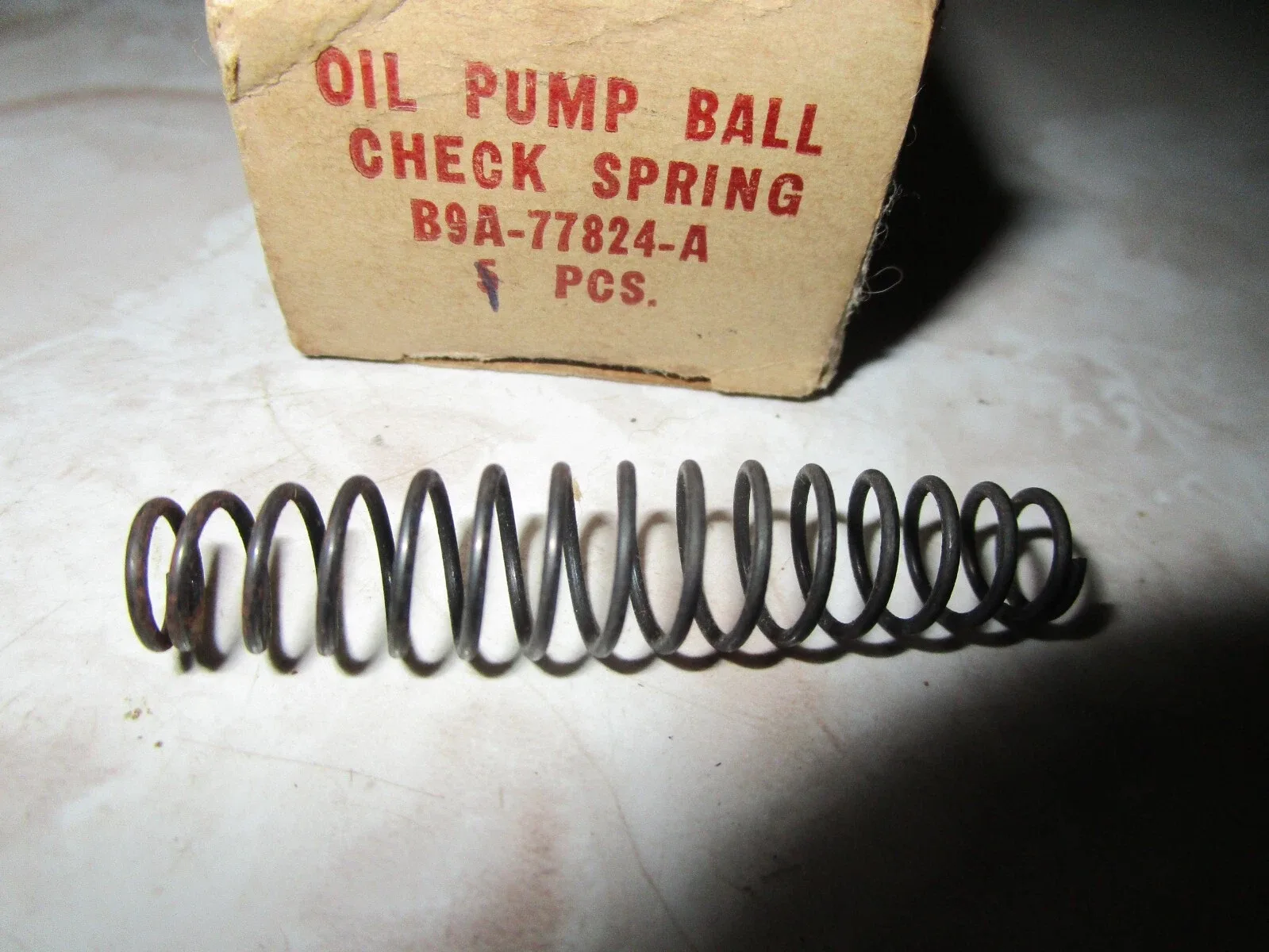 1960-1964 Ford Fairlane/Falcon Front Oil Pump Spring B9A-77824-A image 2