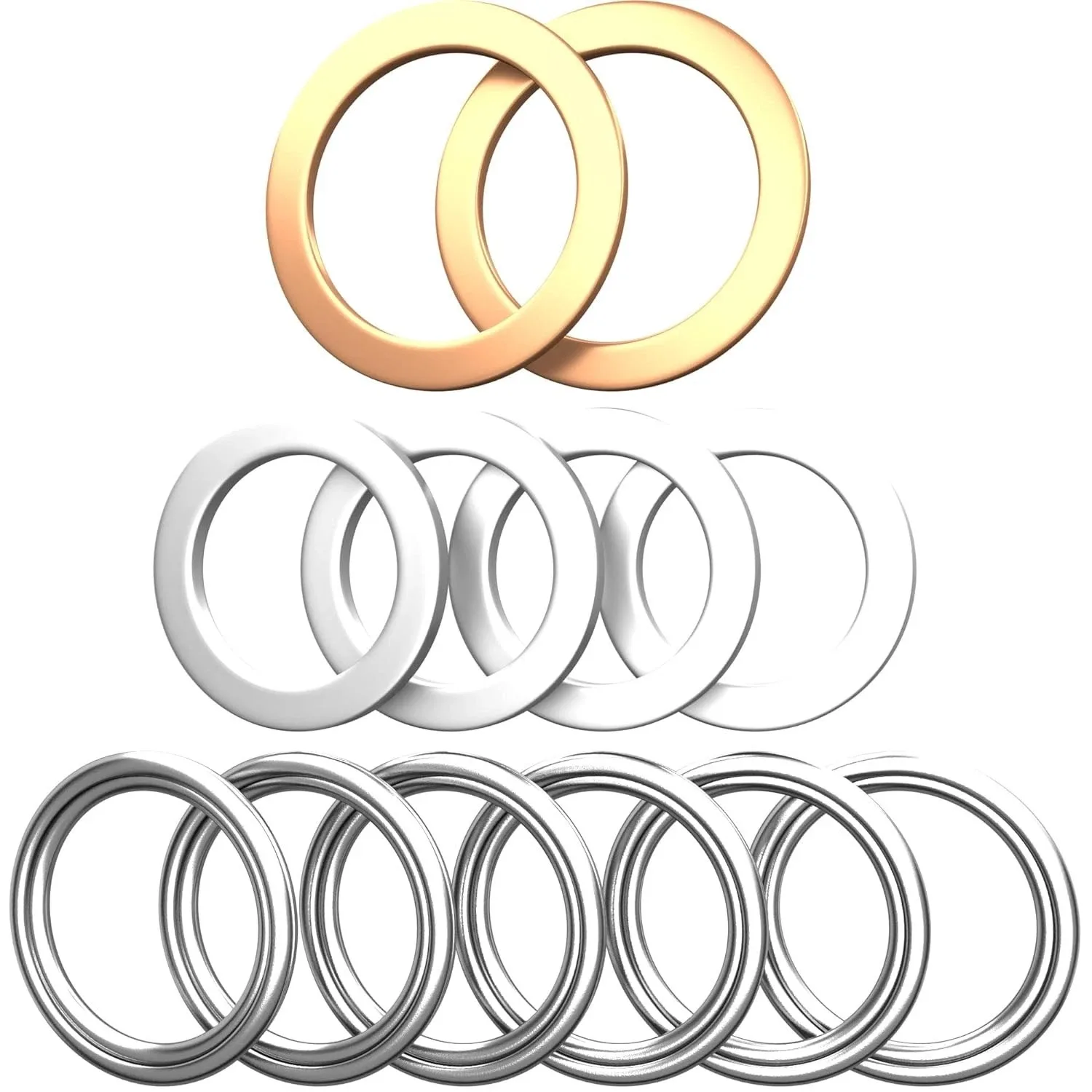 2000-2022 Lexus Drain Plug Gasket Kit (12-Pack) - Toyota Lexus Drain Plug Gasket Kit image 3