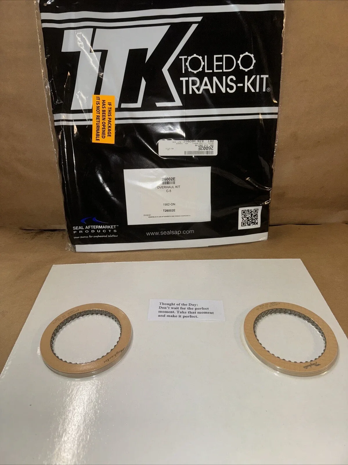1982-1986 Ford C5 Paper, Rubber & Friction Banner Kit - Toledo