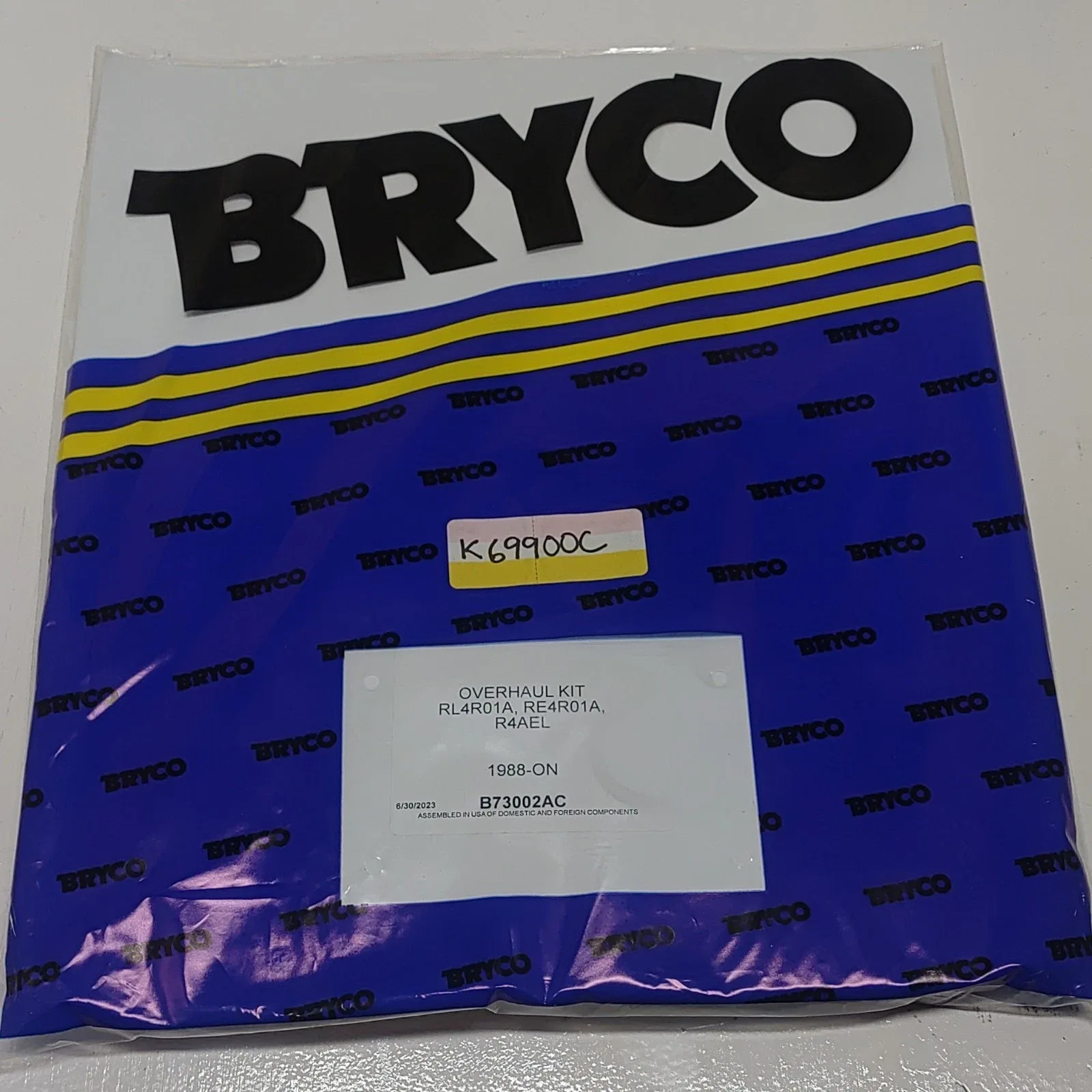 1988‑on Transmission Overhaul Kit RL4R01A / RE4R01A / R4AEL K69900c (b73002ac) image 2
