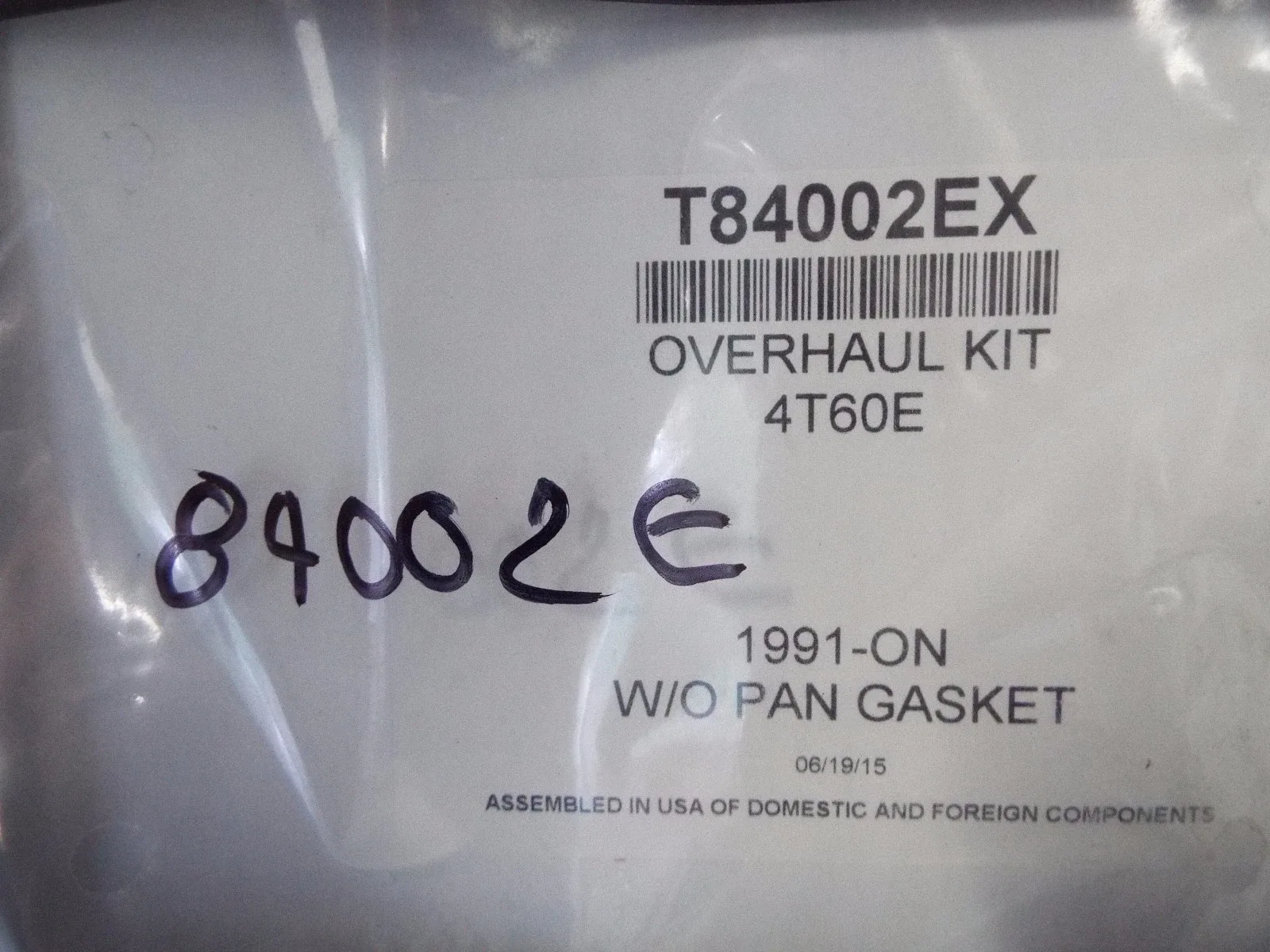 1991-1999 GM 4T60E Overhaul Gasket Set T84002EX image 2