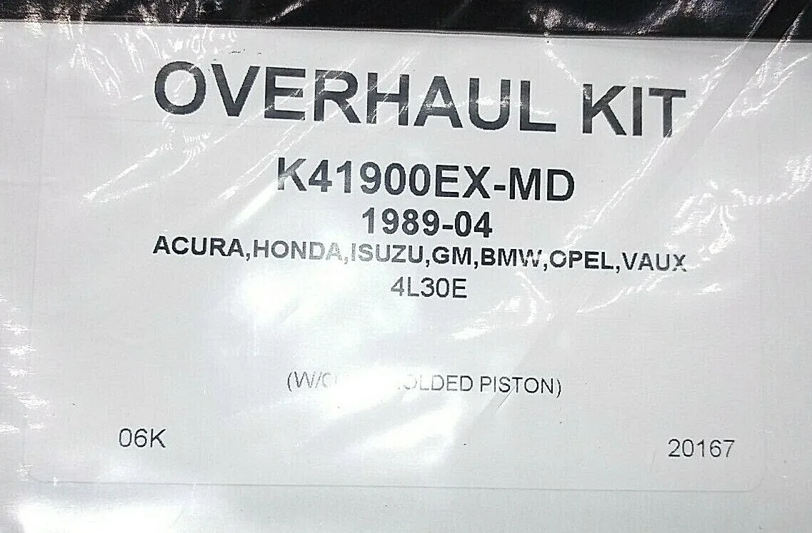 4L30E Overhaul Kit — Precision gasket, rings & seals image 2