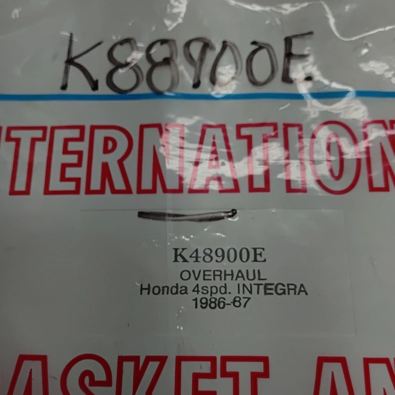 1986-1987 Honda/Acura Integra 4-Spd Overhaul Kit K48900e image 3
