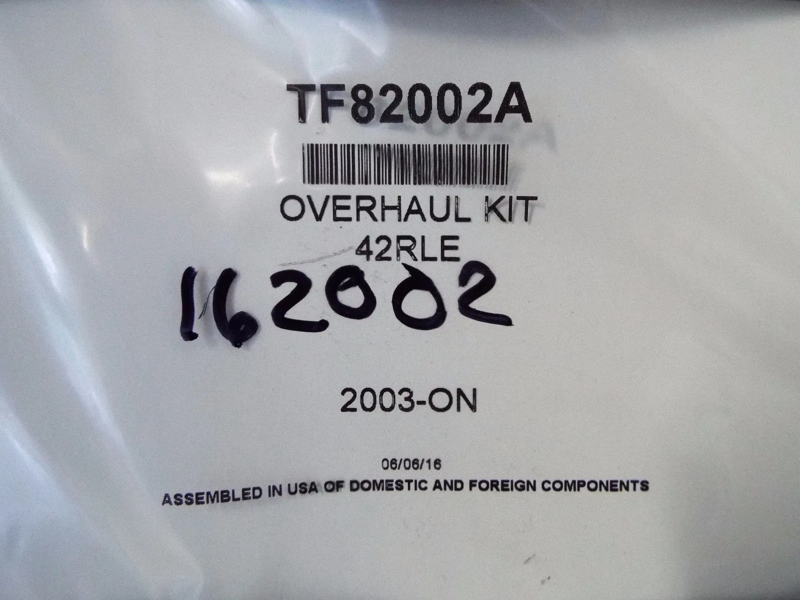 TOLEDO 42RLE Transmission Overhaul Gasket & Seal Kit TF82002A image 2