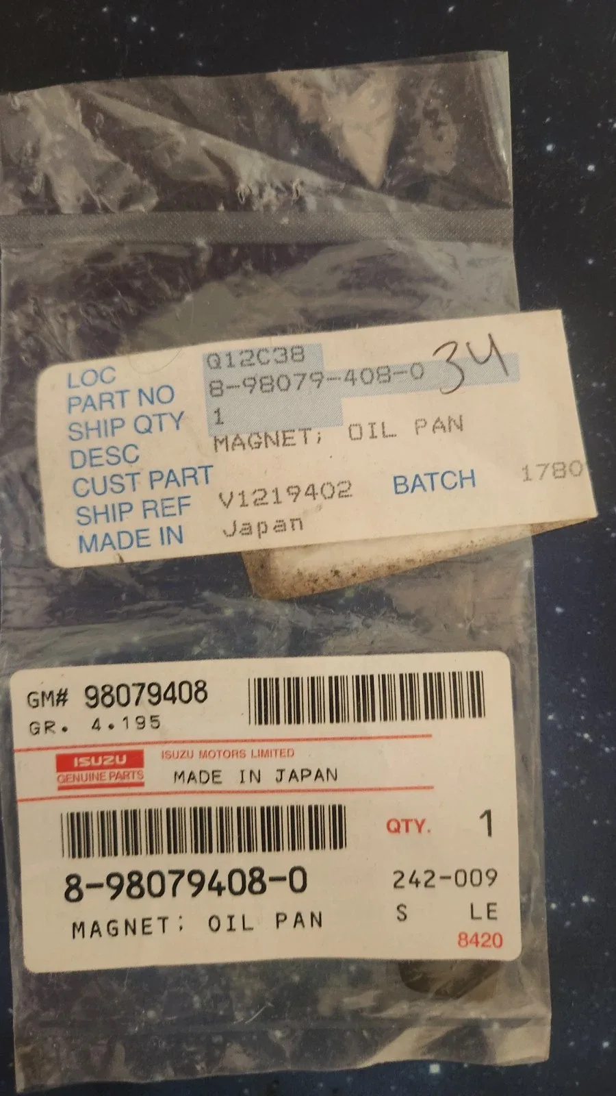 2011-2018 Isuzu Reach/NPR Transmission Gasket Set MPN 0-28151-012-0