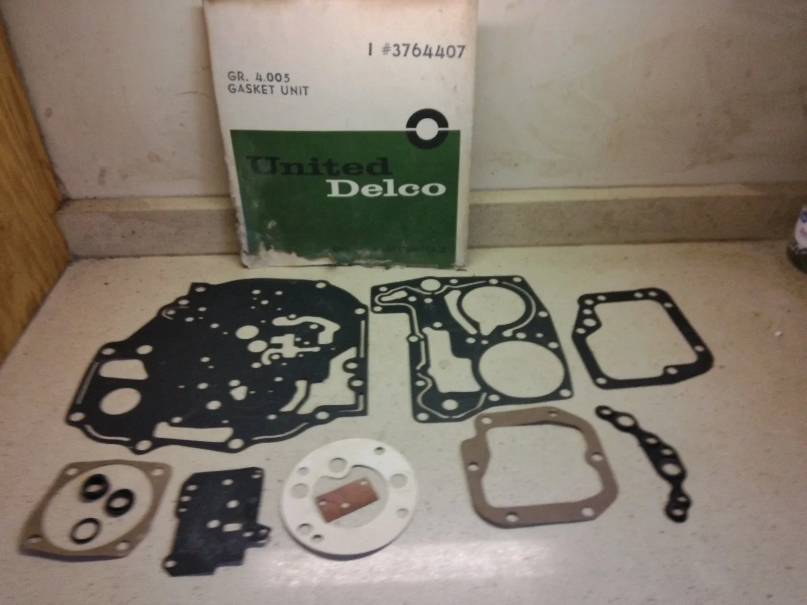 1958-1962 Chevrolet Powerglide Transmission Gasket Set United Delco 3764407