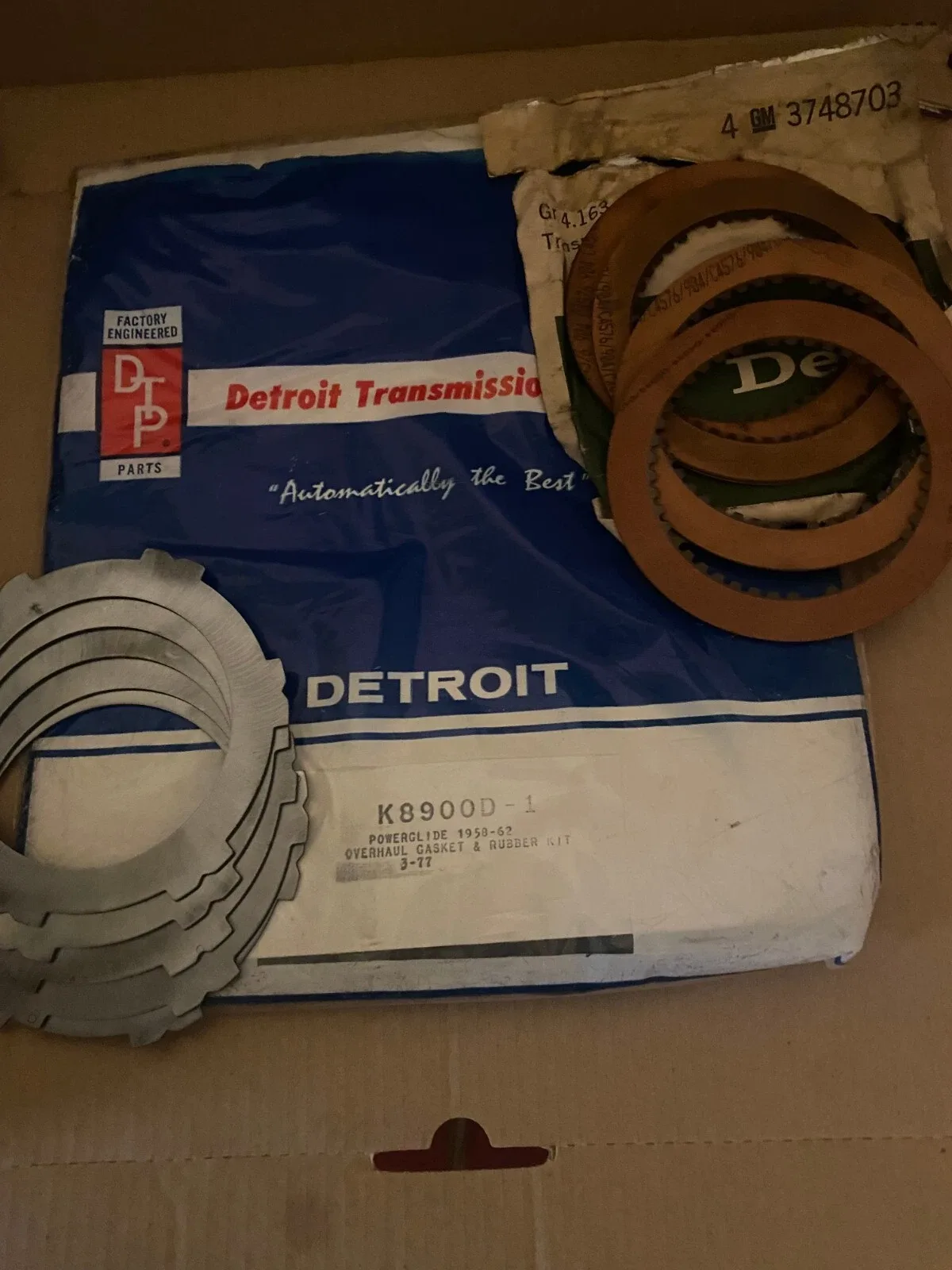 1958-1962 Powerglide Cast Iron Transmission Rebuilder's Gasket Kit - Detroit