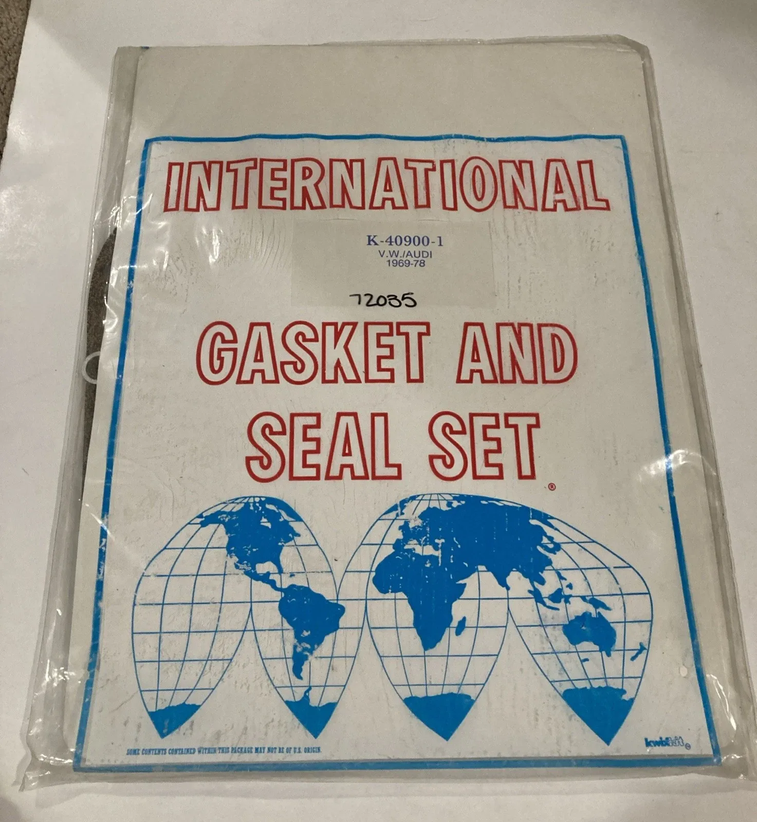1969-1978 VW/Audi Transmission Gasket & Seal Set K-40900-1 image 2