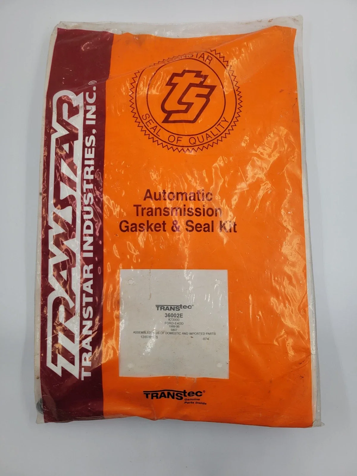 1989-1995 Ford E4OD Transmission Gasket & Seal Kit K73900 / 36002E